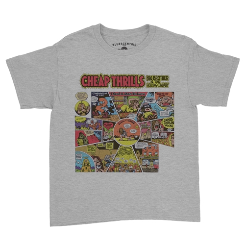 Big Brother and the Holding Company Cheap Thrills Youth T-Shirt - Lightweight Vintage Children & Toddlers - youthheatherathletic