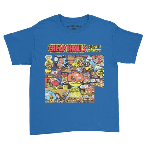Big Brother and the Holding Company Cheap Thrills Youth T-Shirt - Lightweight Vintage Children & Toddlers - youthroyalblue