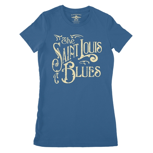 St Louis Blues Ladies T Shirt - ladiesblue