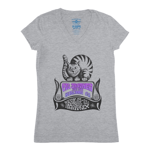 Big Brother and the Holding Company Cat V-Neck T Shirt - Women