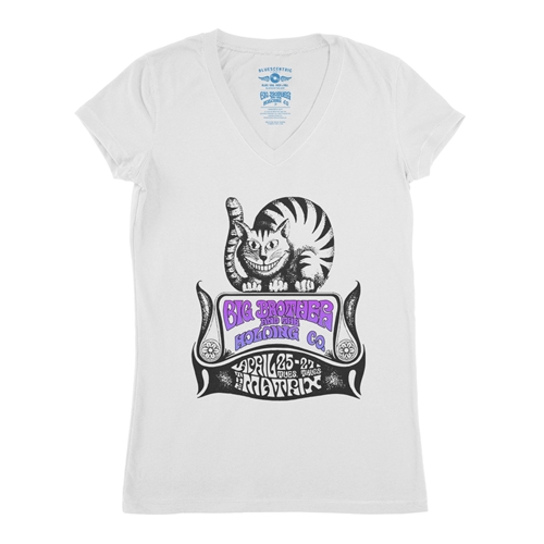 Big Brother and the Holding Company Cat V-Neck T Shirt - Women