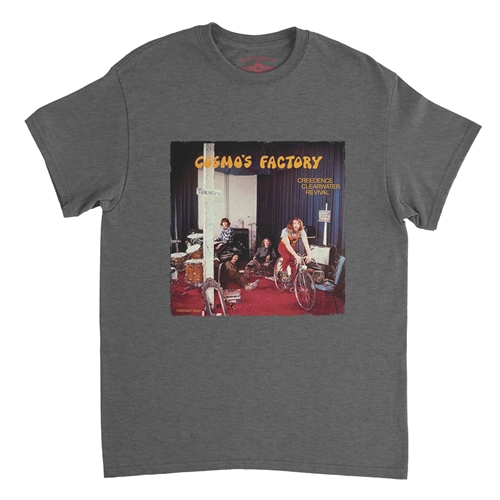 Creedence Clearwater Revival Cosmos Factory T-Shirt - Classic Heavy Cotton - classicheathergrey