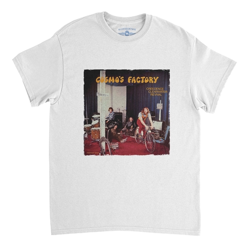 Creedence Clearwater Revival Cosmos Factory T-Shirt - Classic Heavy Cotton - white