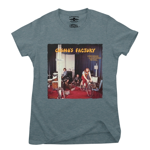 Creedence Clearwater Revival Cosmos Factory Ladies T Shirt - Relaxed Fit - ladiesheatherdeepteal