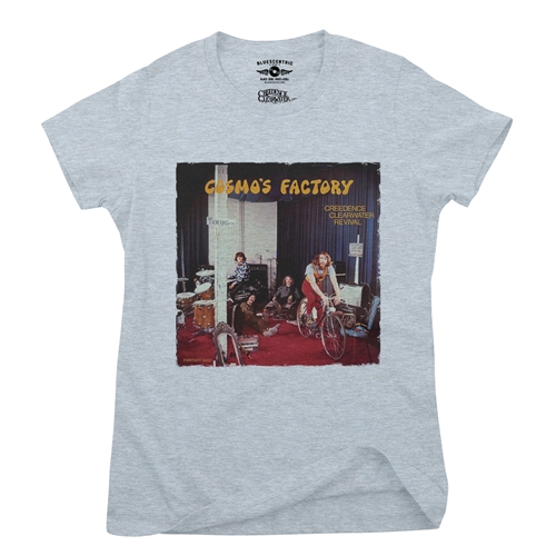 Creedence Clearwater Revival Cosmos Factory Ladies T Shirt - Relaxed Fit - ladiesheatherprismblue