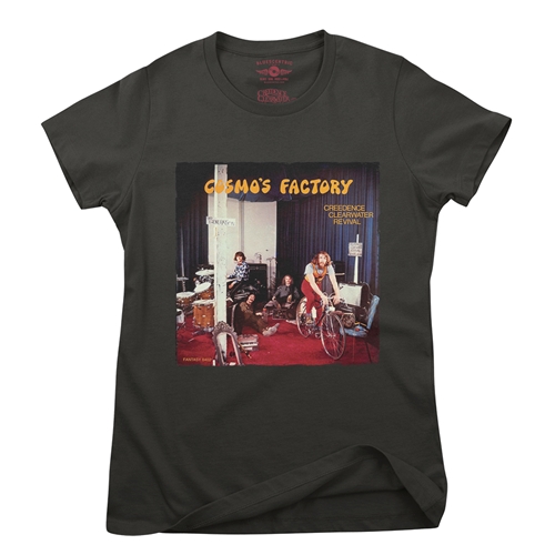 Creedence Clearwater Revival Cosmos Factory Ladies T Shirt - Relaxed Fit - ladiesvintageblack