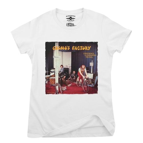 Creedence Clearwater Revival Cosmos Factory Ladies T Shirt - Relaxed Fit - ladieswhite