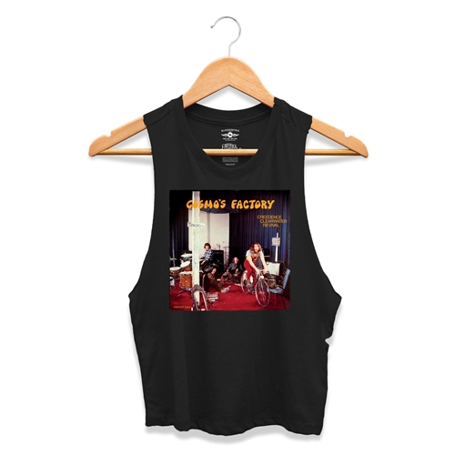 Creedence Clearwater Revival Cosmos Factory Racerback Crop Top - Women