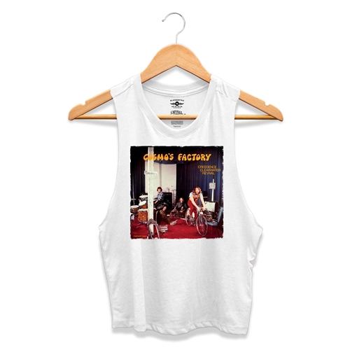 Creedence Clearwater Revival Cosmos Factory Racerback Crop Top - Women