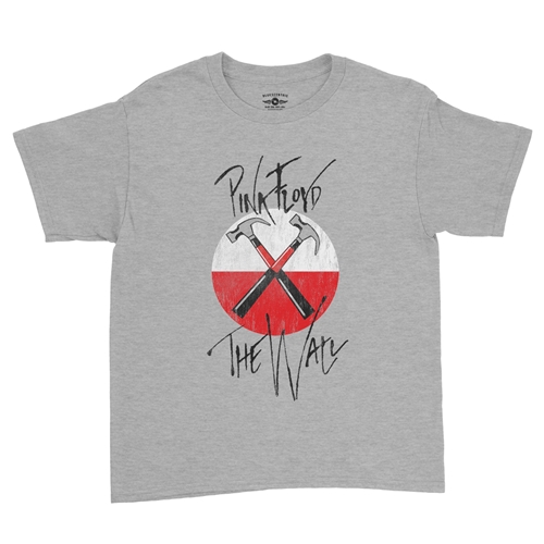 Pink Floyd The Wall Marching Hammers Youth T-Shirt - Lightweight Vintage Children - ladiesathleticheather