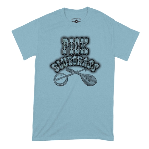 Pick Bluegrass Mother of Pearl T-Shirt - Classic Heavy Cotton - classiclightblue