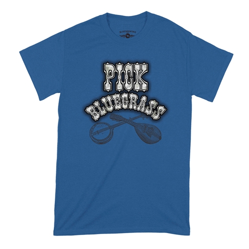 Pick Bluegrass Mother of Pearl T-Shirt - Classic Heavy Cotton - classicroyalblue