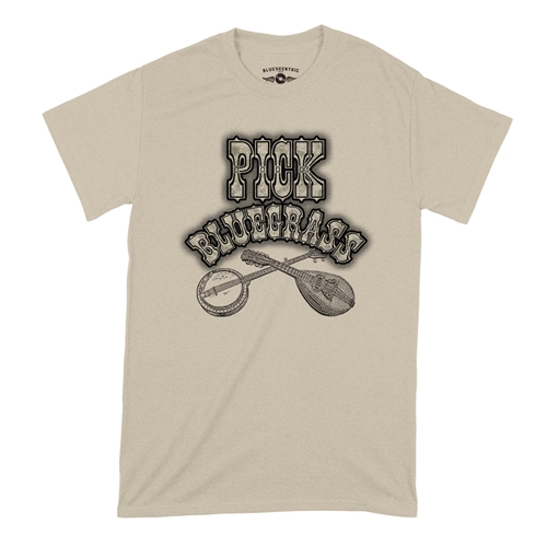 Pick Bluegrass Mother of Pearl T-Shirt - Classic Heavy Cotton - classicsand