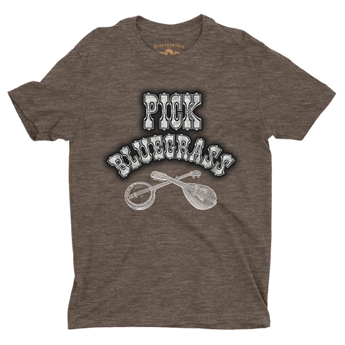 Pick Bluegrass Mother of Pearl T-Shirt - Lightweight Vintage Style - heatherbigmuddy