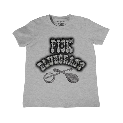 Youth Pick Bluegrass Mother of Pearl T-Shirt - Lightweight Vintage Children & Toddlers - youthheatherathletic