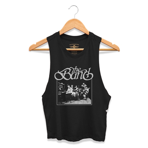 Blonde bolt crop band tee – Bad to the Blonde