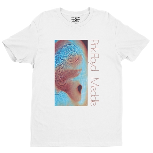 Pink Floyd Meddle Album Cover T-Shirt - Lightweight Vintage Style - white