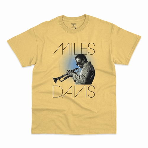 Graphic Miles Davis Blue Aura T-Shirt - Classic Heavy Cotton - classicyellow