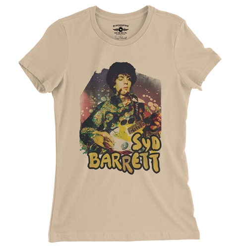 Psychedelic Syd Barrett Ladies T Shirt - Relaxed Fit - ladiessanddune