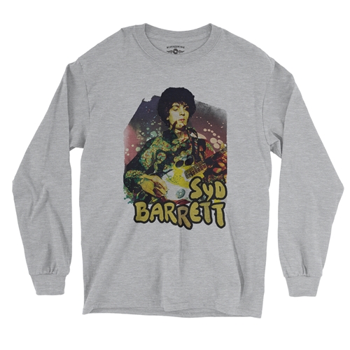 Psychedelic Syd Barrett Long Sleeve T-Shirt - longsleeveathleticheather