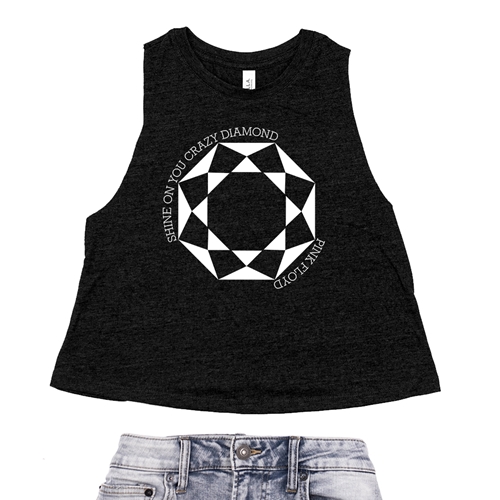 Pink Floyd Shine On You Crazy Diamond Racerback Crop Top - Women