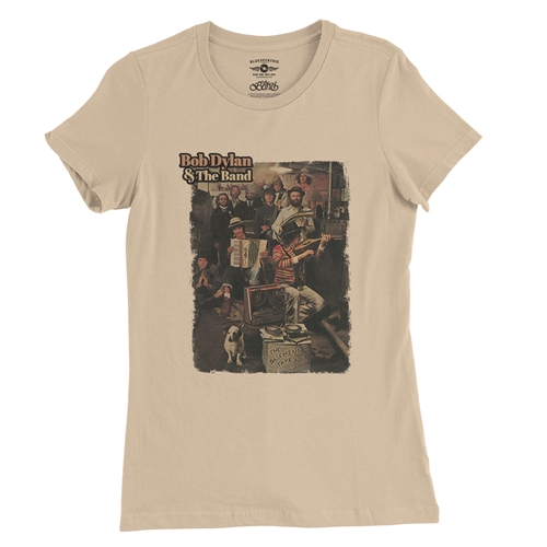 Bob Dylan & The Band Basement Tapes Album Ladies T Shirt - Relaxed Fit - ladiessanddune