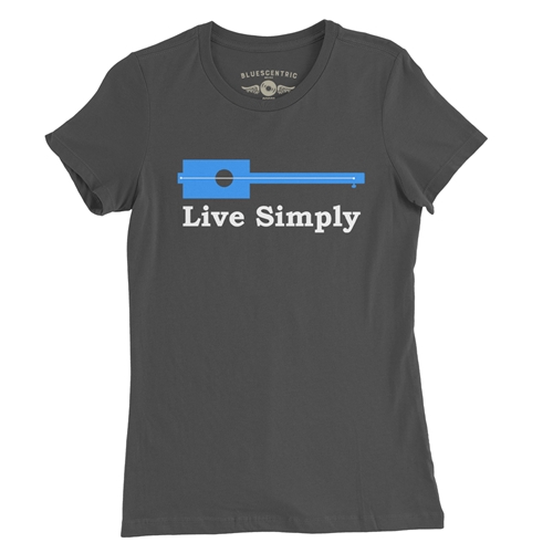 Live Simply Ladies T Shirt - ladiessmoke