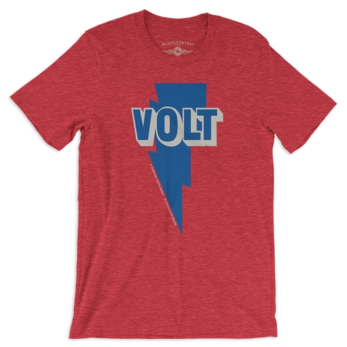 Volt Records T Shirt - Lightweight Vintage Style - heatherredrocks