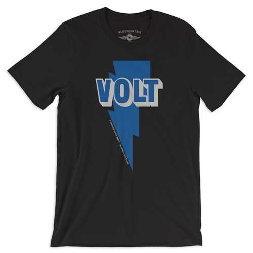 Volt Records T Shirt - Lightweight Vintage Style - vintageblack