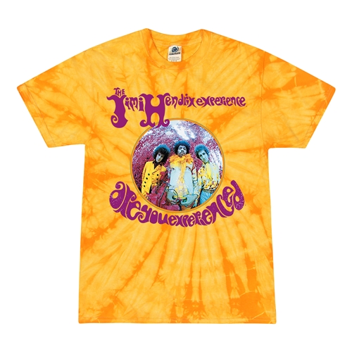 Small Batch Jimi Hendrix Are You Experienced Tie-Dye T-Shirt - Foxey Yellow