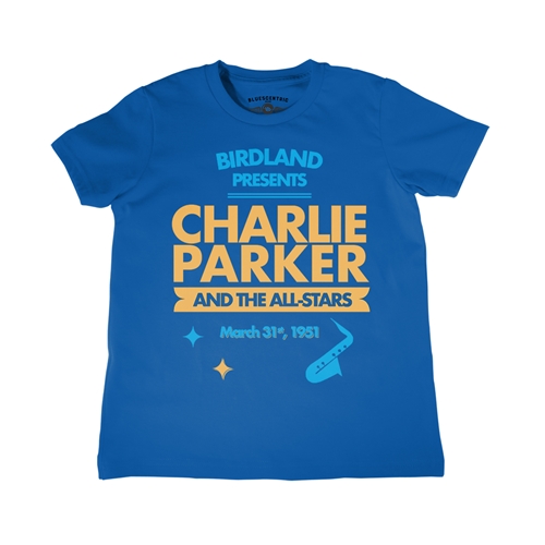 Charlie Parker Birdland Vintage Concert Youth T-Shirt - Lightweight Vintage Children & Toddlers - youthroyalblue