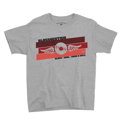 Bluescentric Rocket Blues Soul Rock n Roll Youth T-Shirt - Lightweight Vintage Children & Toddlers - youthheatherathletic