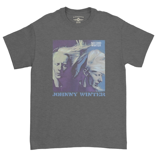 Johnny Winter Second Winter T-Shirt - Classic Heavy Cotton - classicheathergrey