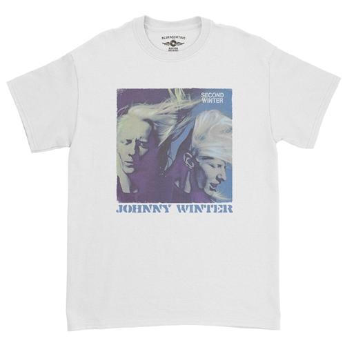 Johnny Winter Second Winter T-Shirt - Classic Heavy Cotton - white