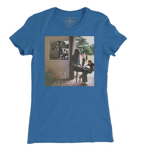 Pink Floyd Ummagumma Album Cover Ladies T Shirt - Relaxed Fit - ladiesblue