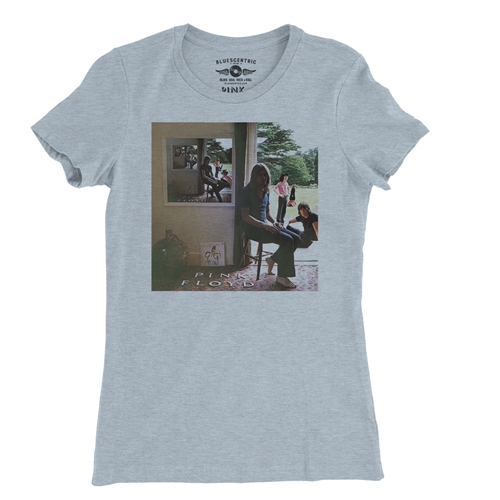 Pink Floyd Ummagumma Album Cover Ladies T Shirt - Relaxed Fit - ladiesheatherprismblue