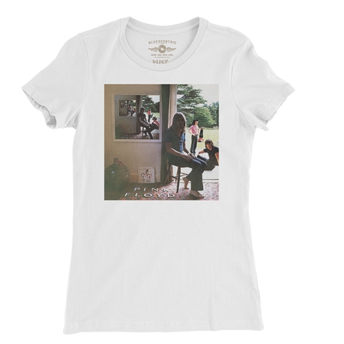 Pink Floyd Ummagumma Album Cover Ladies T Shirt - Relaxed Fit - ladieswhite