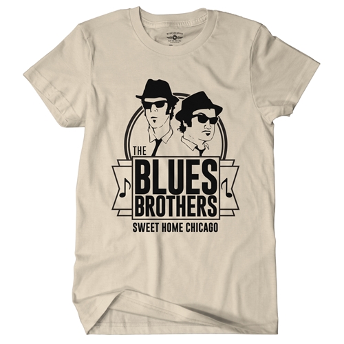 The Blues Brothers Sweet Home Chicago T-Shirt - Classic Heavy Cotton - classicsand