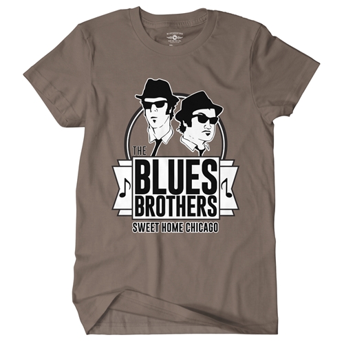 The Blues Brothers Sweet Home Chicago T-Shirt - Classic Heavy Cotton - classictaupe