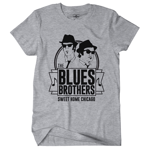 The Blues Brothers Sweet Home Chicago T-Shirt - Classic Heavy Cotton - heatherathletic