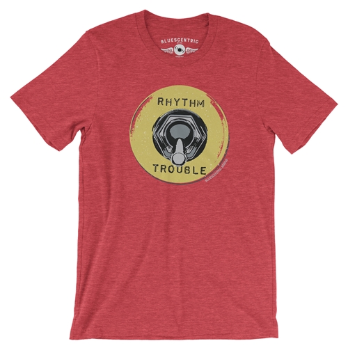 Rhythm & Trouble T-Shirt - Lightweight Vintage Style - heatherredrocks