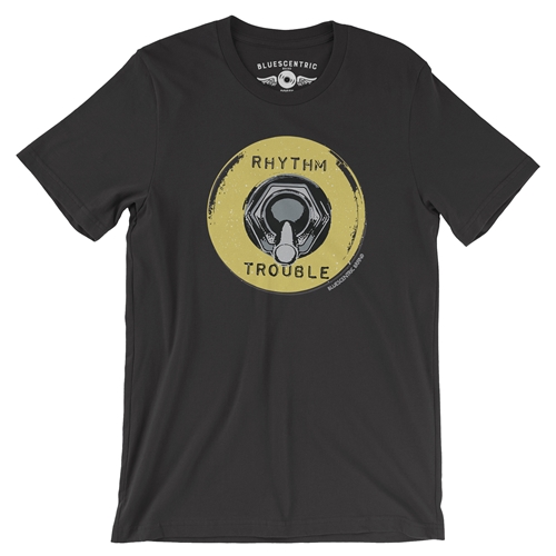 Rhythm & Trouble T-Shirt - Lightweight Vintage Style - vintageblack