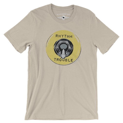 Rhythm & Trouble T-Shirt - Lightweight Vintage Style - vintagecream