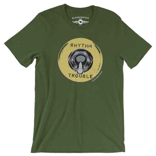 Rhythm & Trouble T-Shirt - Lightweight Vintage Style - vintageolive