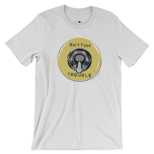Rhythm & Trouble T-Shirt - Lightweight Vintage Style - white
