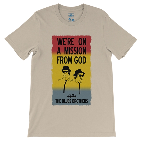 The Blues Brothers Poster T-Shirt - Lightweight Vintage Style - vintagecream