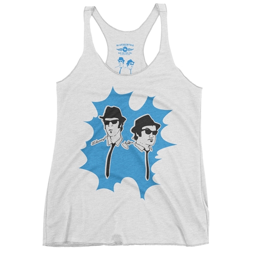 The Blues Brothers Blue Burst Tour Racerback Tank - Women