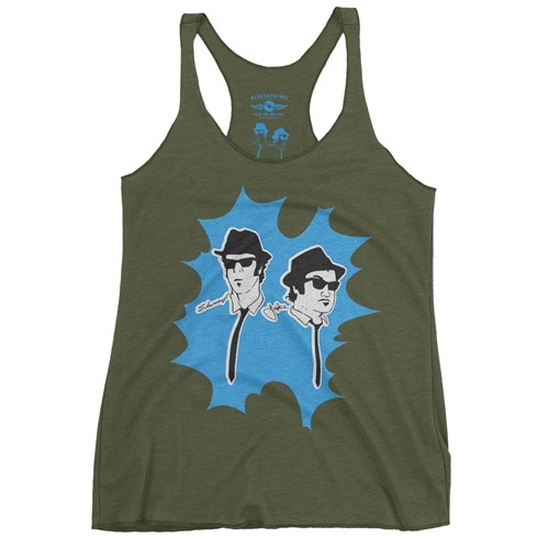 The Blues Brothers Blue Burst Tour Racerback Tank - Women
