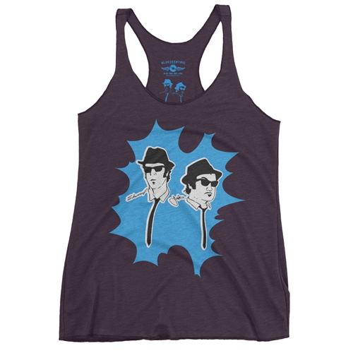 The Blues Brothers Blue Burst Tour Racerback Tank - Women