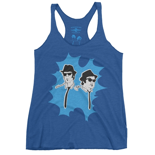 The Blues Brothers Blue Burst Tour Racerback Tank - Women